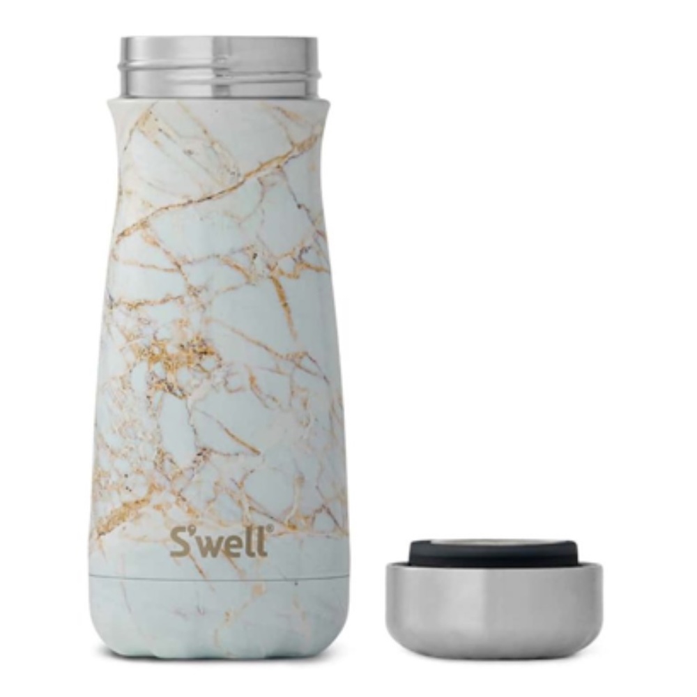 Swell | Calacatta Gold Traveler w/ Lid | 18 oz.
